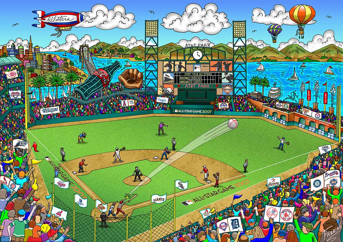 Charles Fazzino MLB 2007 All-Star Game: San Francisco (DX)